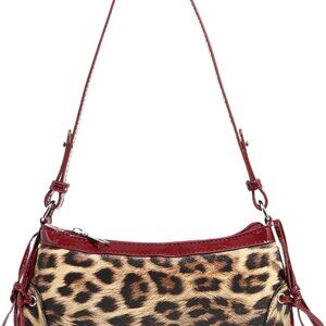 Elegant Cheetah Print Zippered Clutch Bag - Perfect for Day and Night Outings